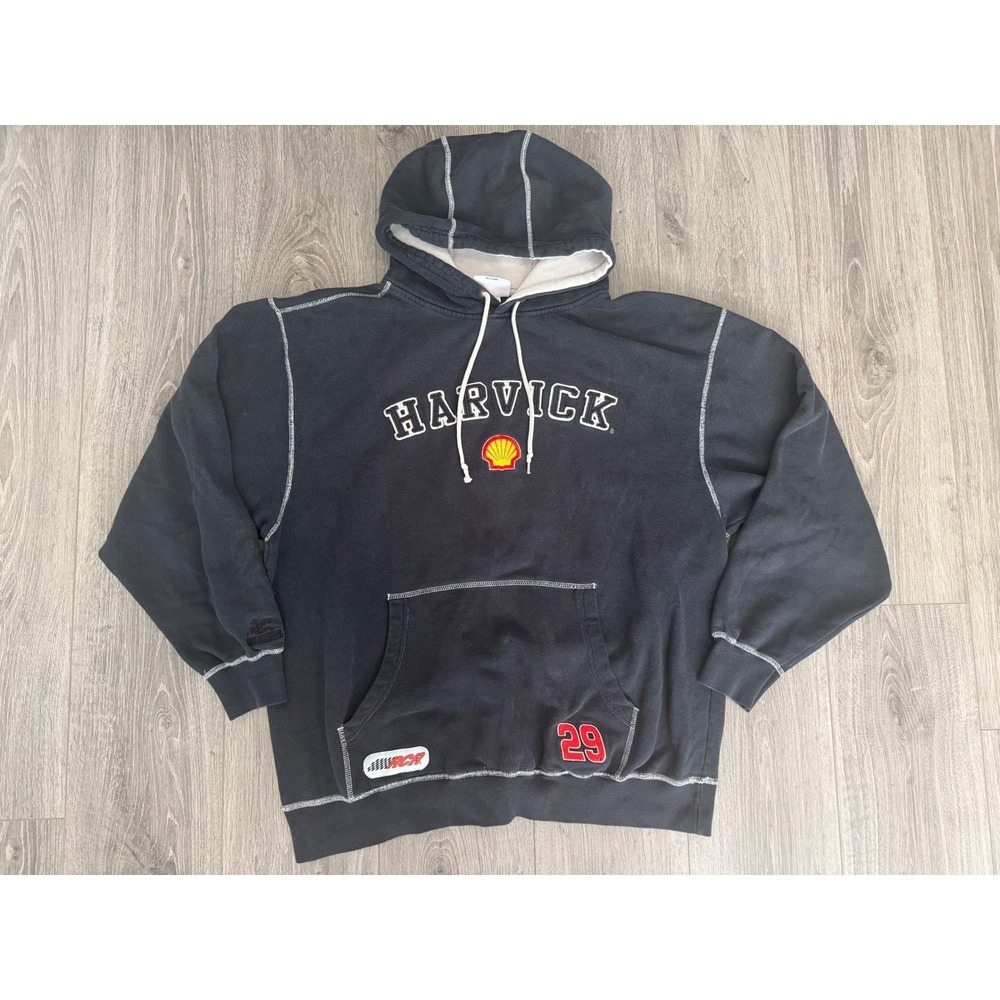 Kevin Harvick #29 Shell Oil Chase Authentics NASCAR Blk Hoodie Pullover Size XL